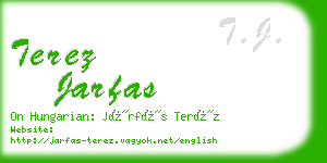 terez jarfas business card